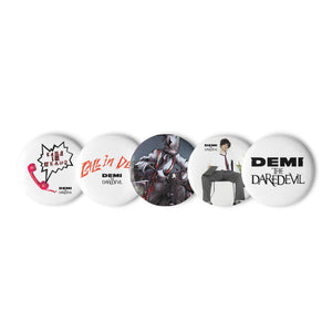 Set of 5 Demi Buttons